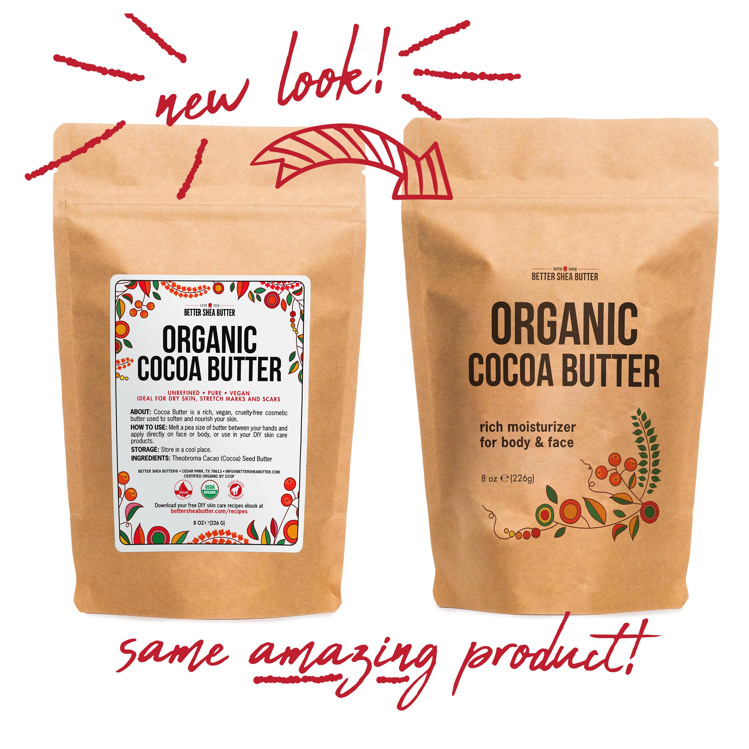 Better Shea Butter Cocoa Butter Raw lip balm base option