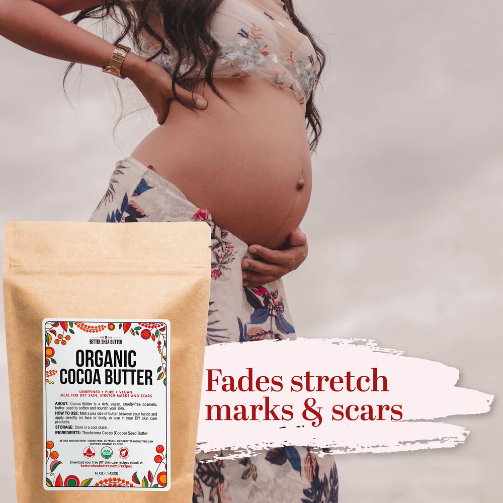 Better Shea Butter Cocoa Butter Raw melts on skin for quick hydration