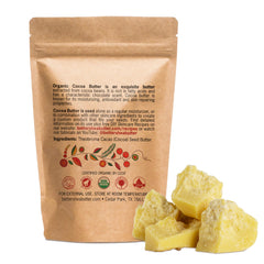Better Shea Butter Cocoa Butter Raw solid block closeup