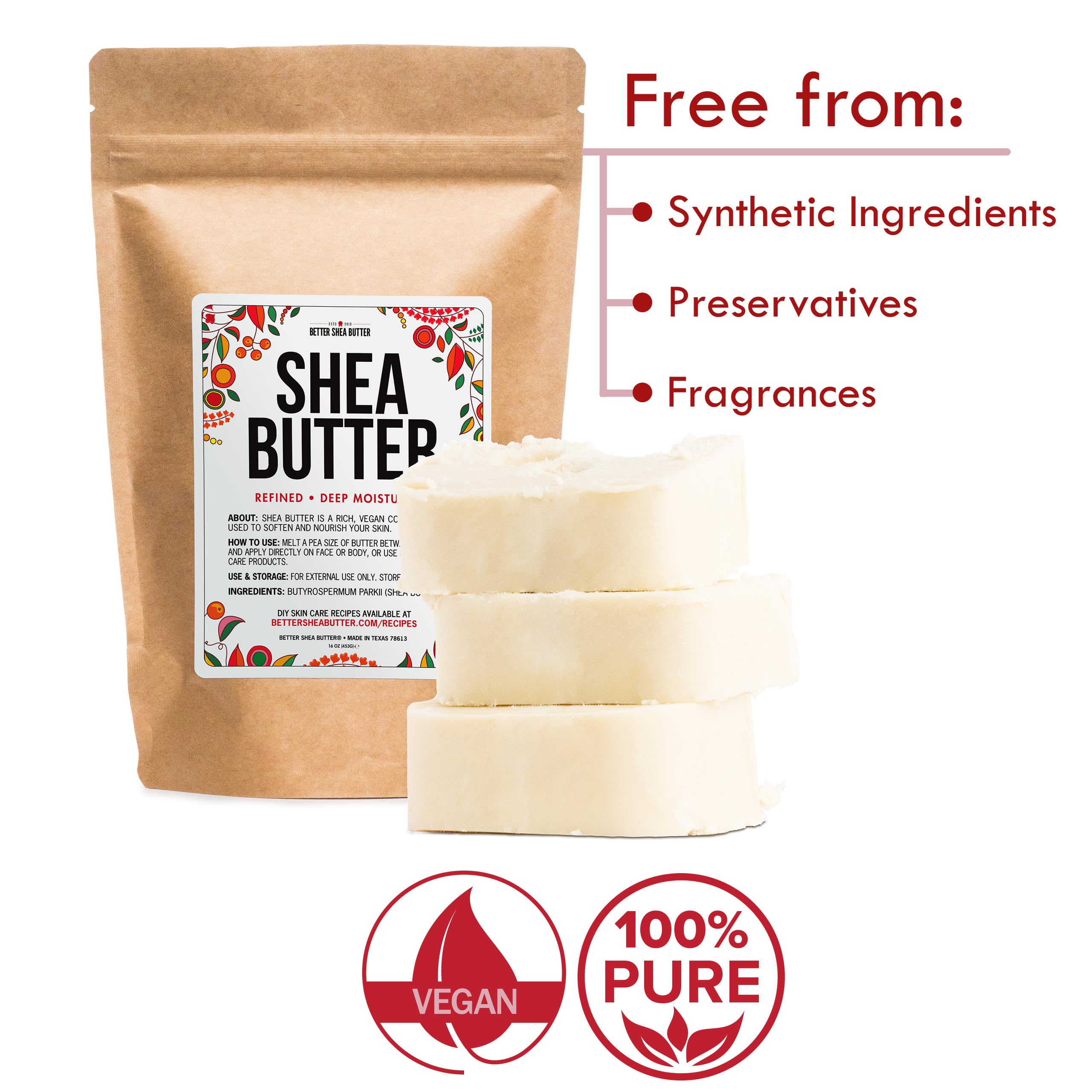 Better Shea Butter dry skin care on hands and feet for daily relief