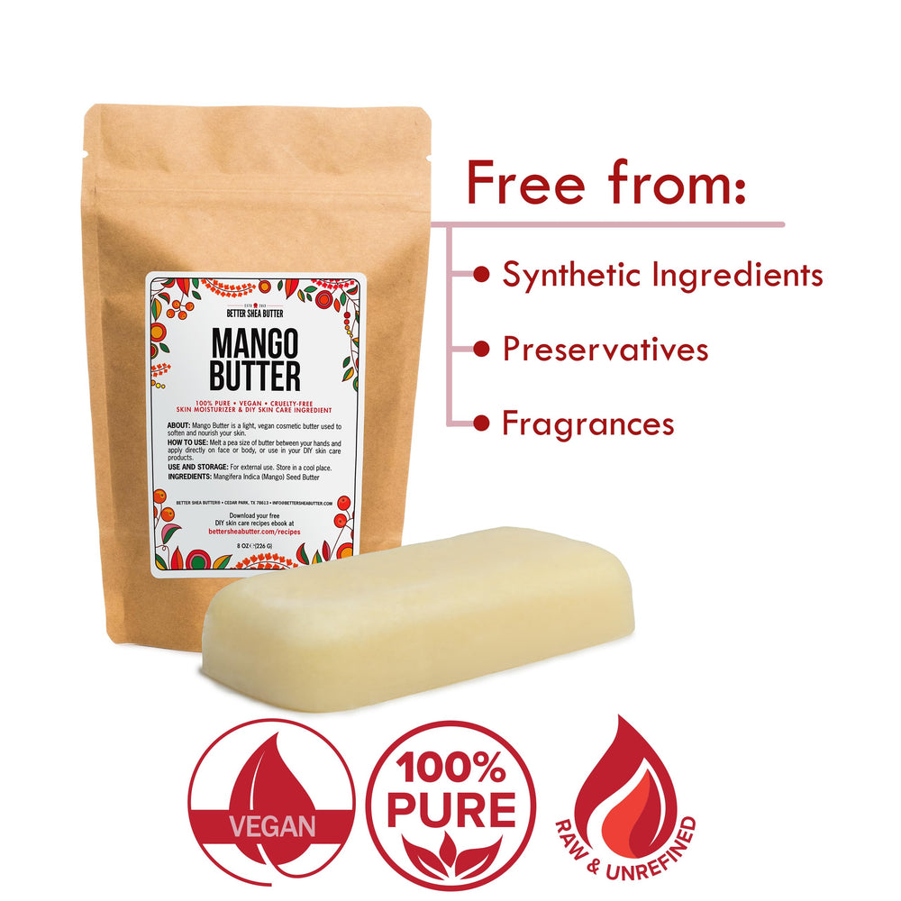 Better Shea Butter mango butter in hair care for softness and shine