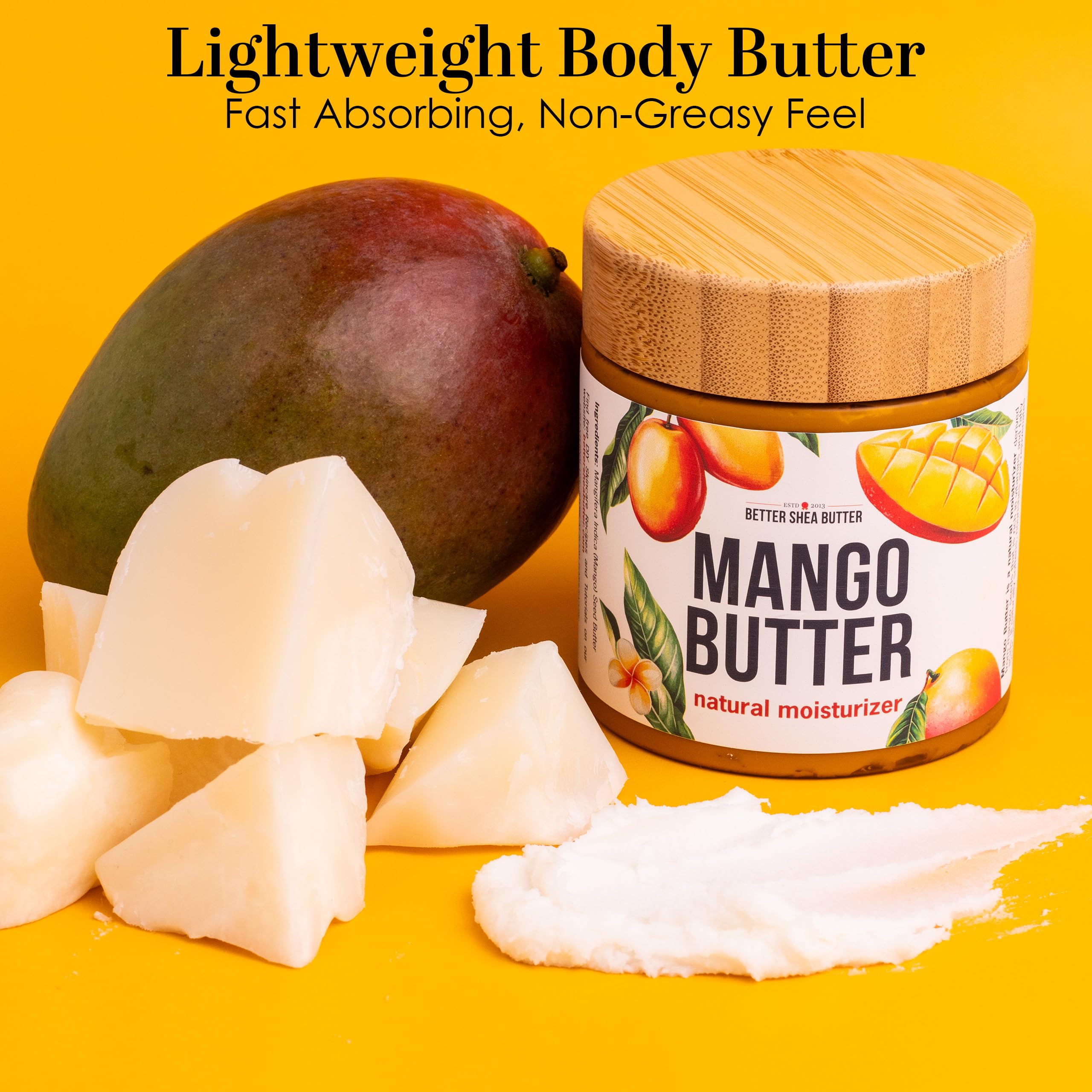 Better Shea Butter Manteca de Mango para jabones, suaviza la base de elaboración.