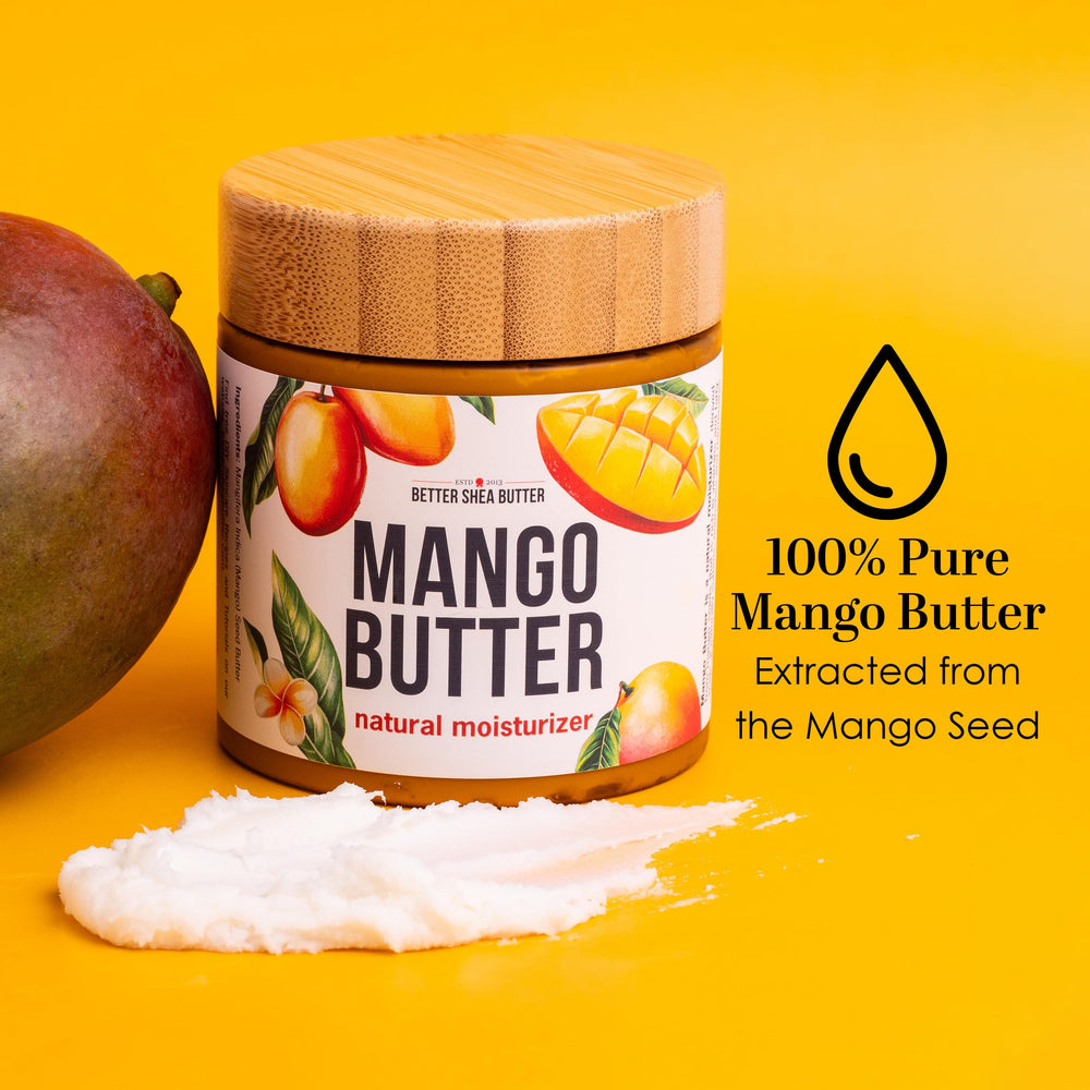 Better Shea Butter Manteca de Mango, textura cremosa, absorción rápida para uso diario.