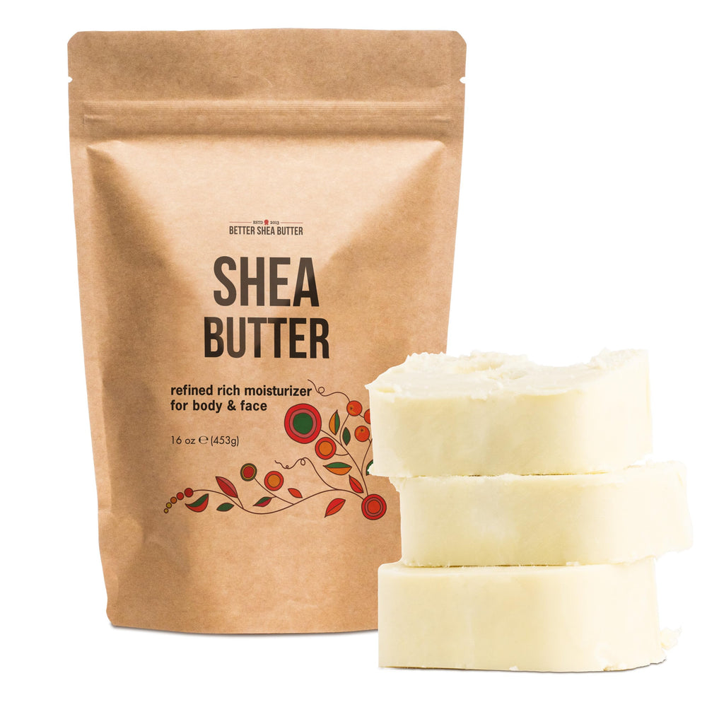 Better Shea Butter refined unscented bar front, ideal for daily skin hydration