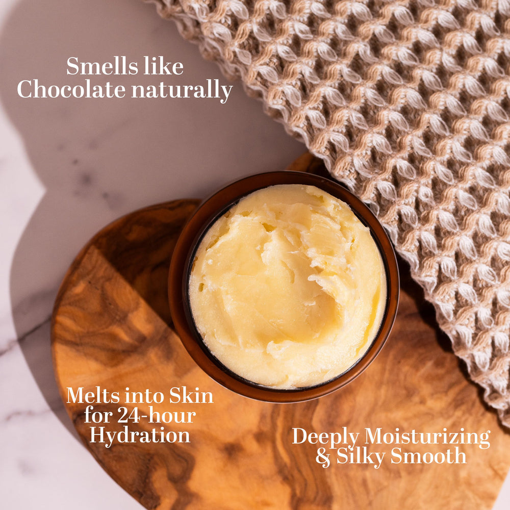 Hands applying Better Shea Butter Scar Eraser Balm on arm for scar care
