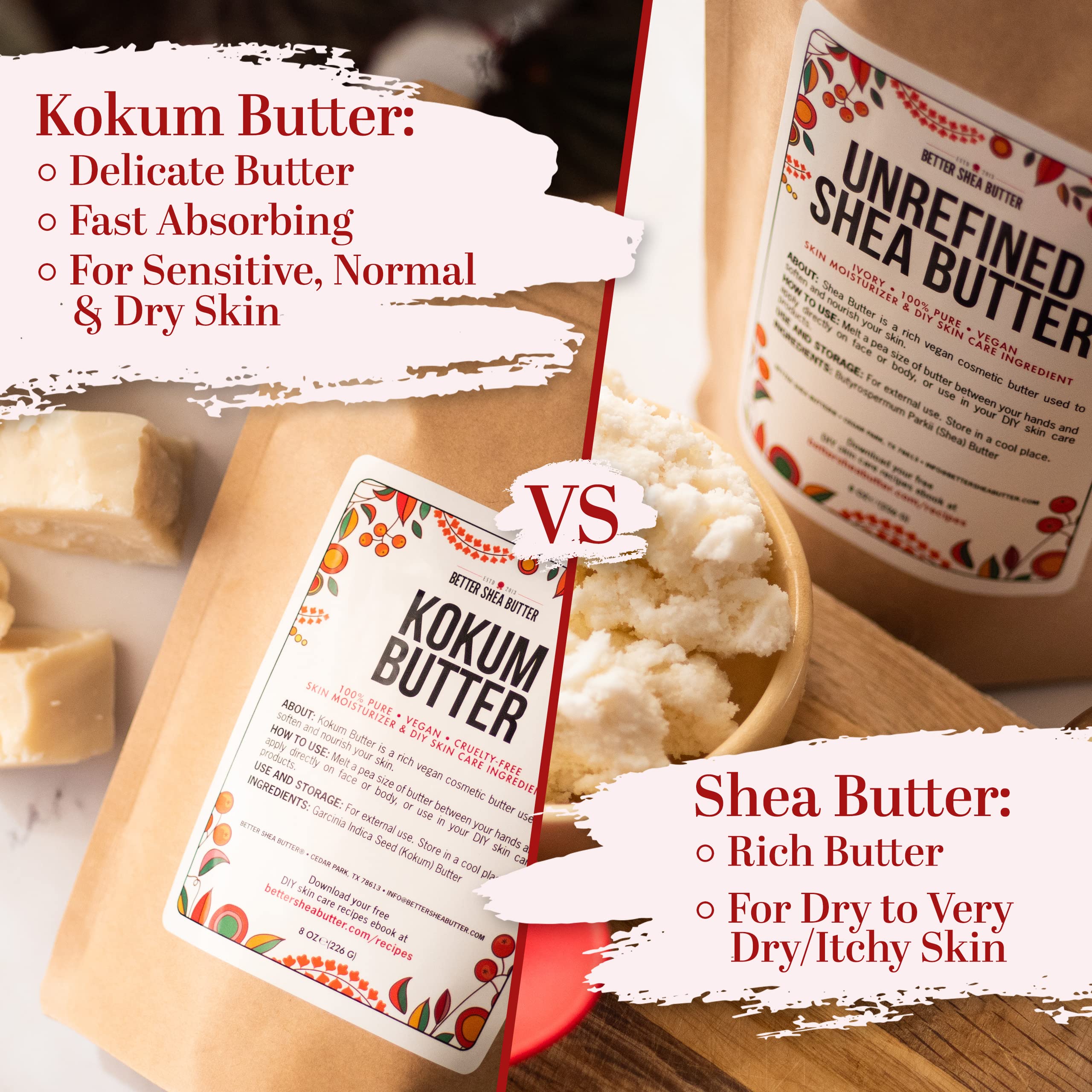 Textura suave y absorción rápida para piel sensible, de Better Shea Butter