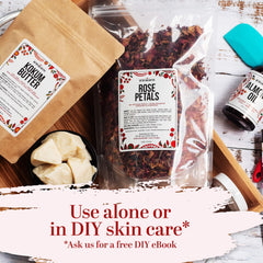 Se mezcla con otras mantecas y aceites para bases personalizadas de Better Shea Butter