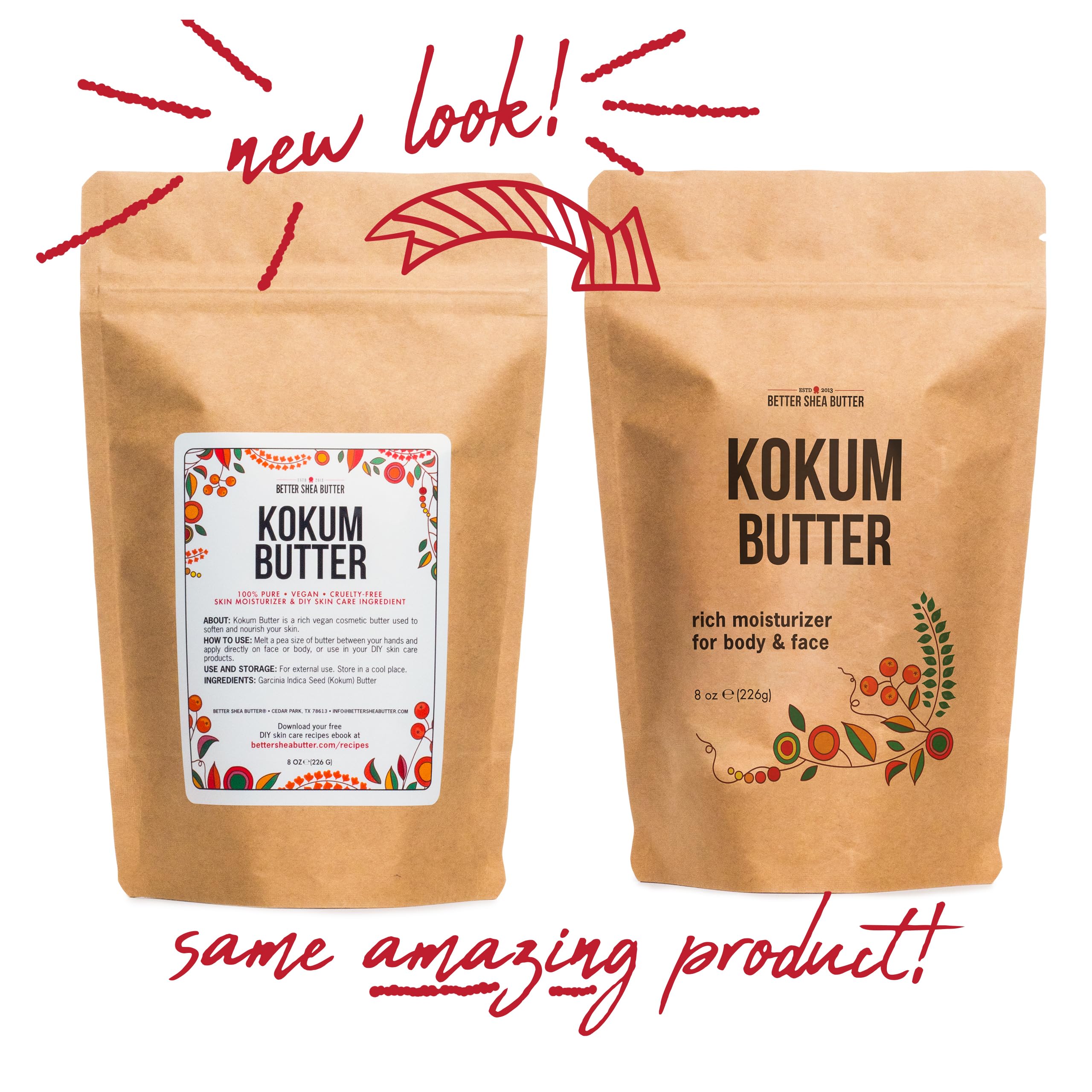 Puede suavizar piel seca con acabado suave y no grasoso en productos de Better Shea Butter