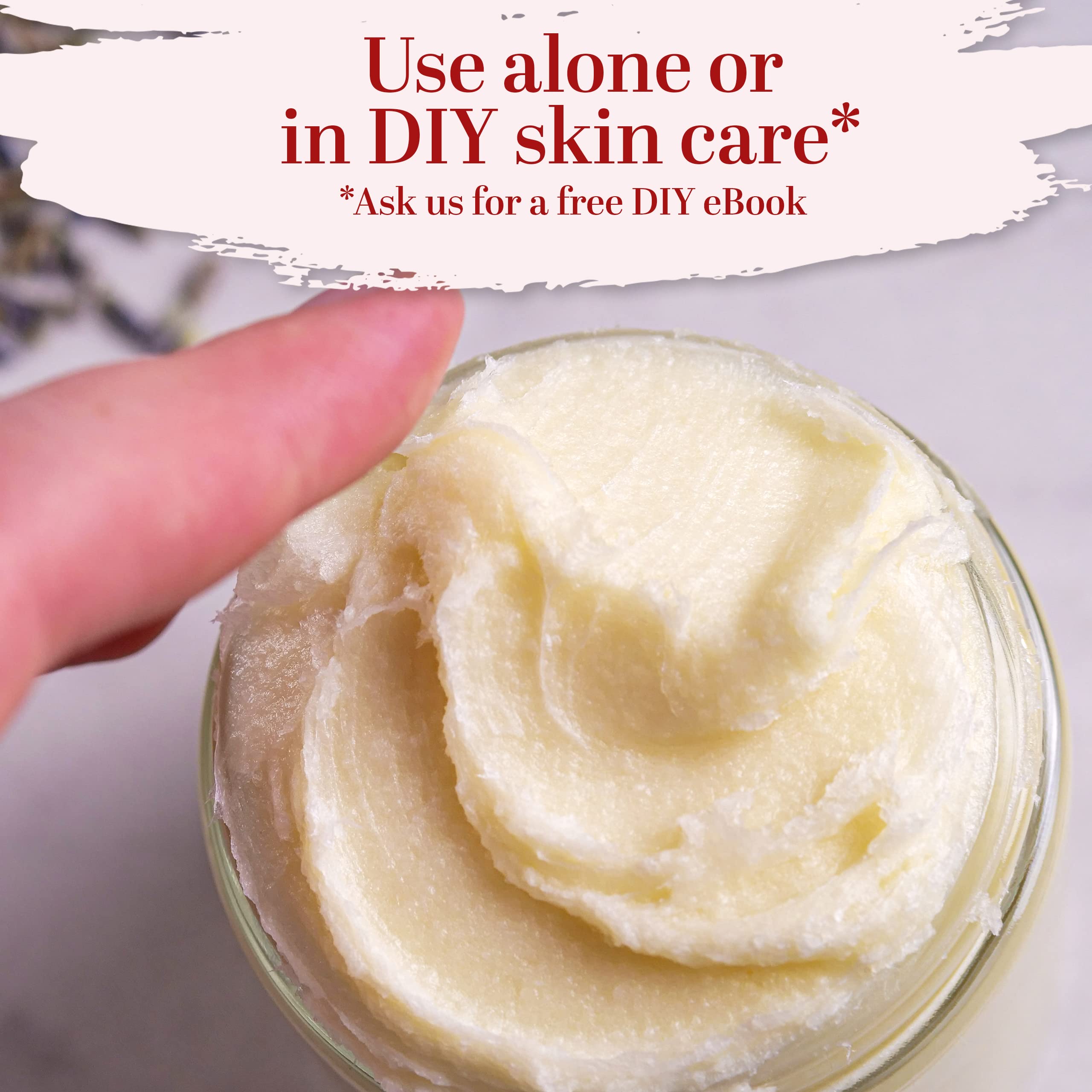 Better Shea Butter Cupuacu Butter provides deep moisturization for dry skin and comfort.
