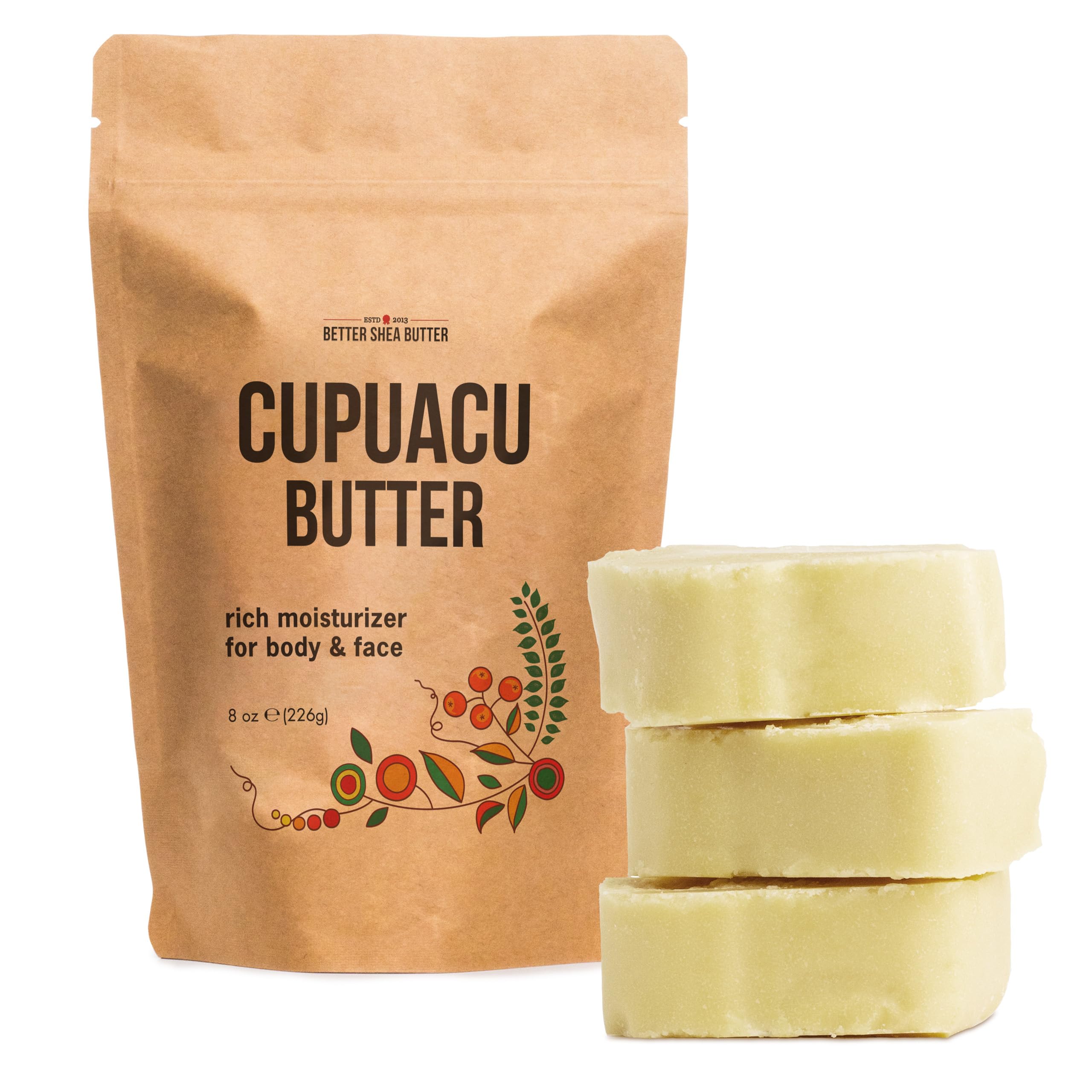 Better Shea Butter Cupuacu Butter melts on skin for easy hydration.