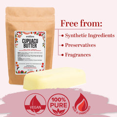Better Shea Butter Cupuacu Butter warmed between palms for smooth body application.
