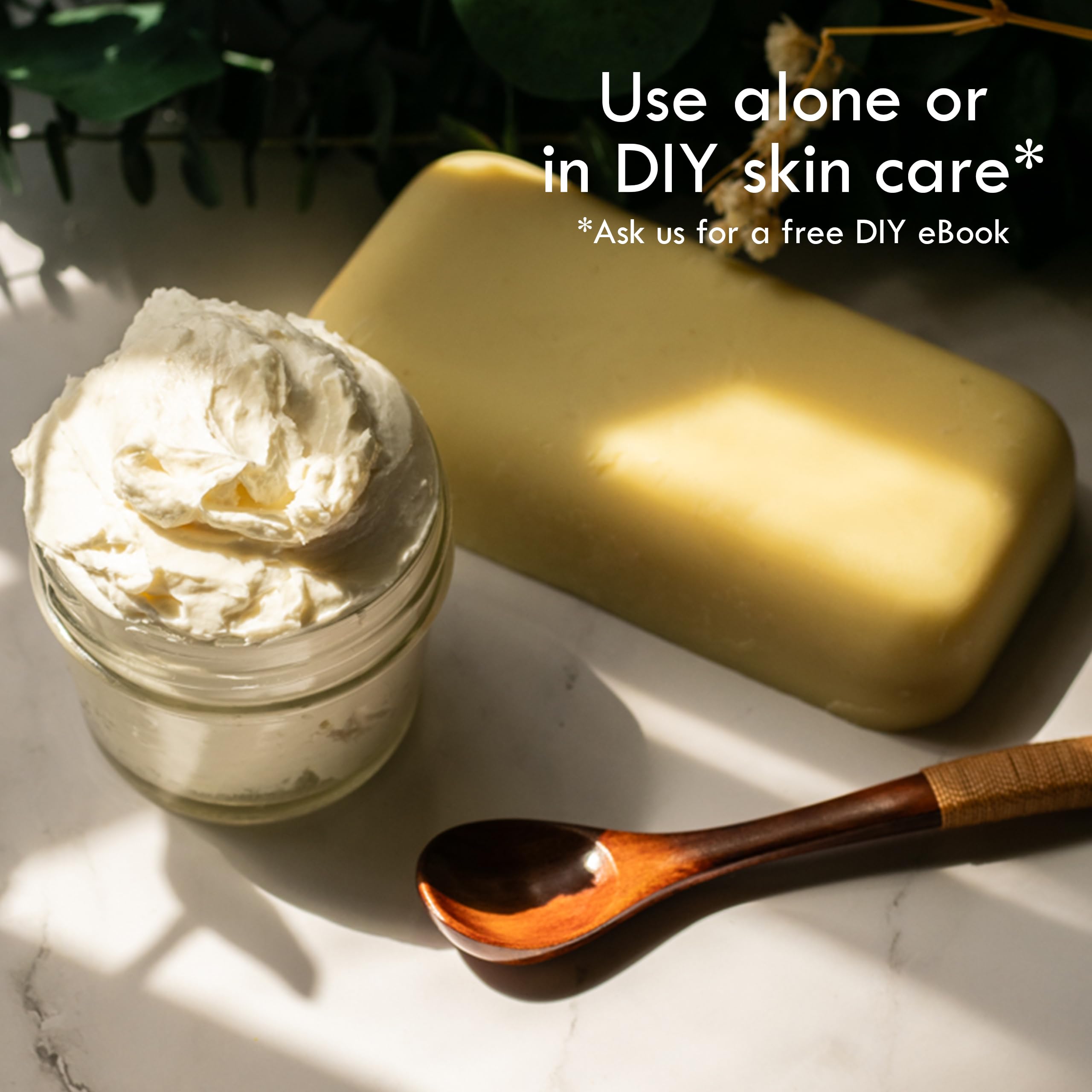 Base para cosmética casera con manteca de karité pura.