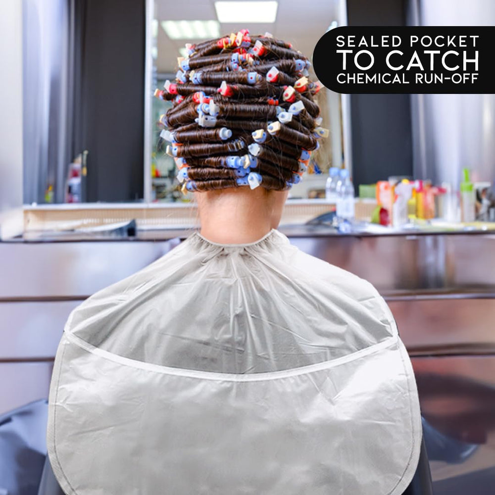 Soft reusable vinyl Betty Dain cap offers comfortable wear during salon sessions.