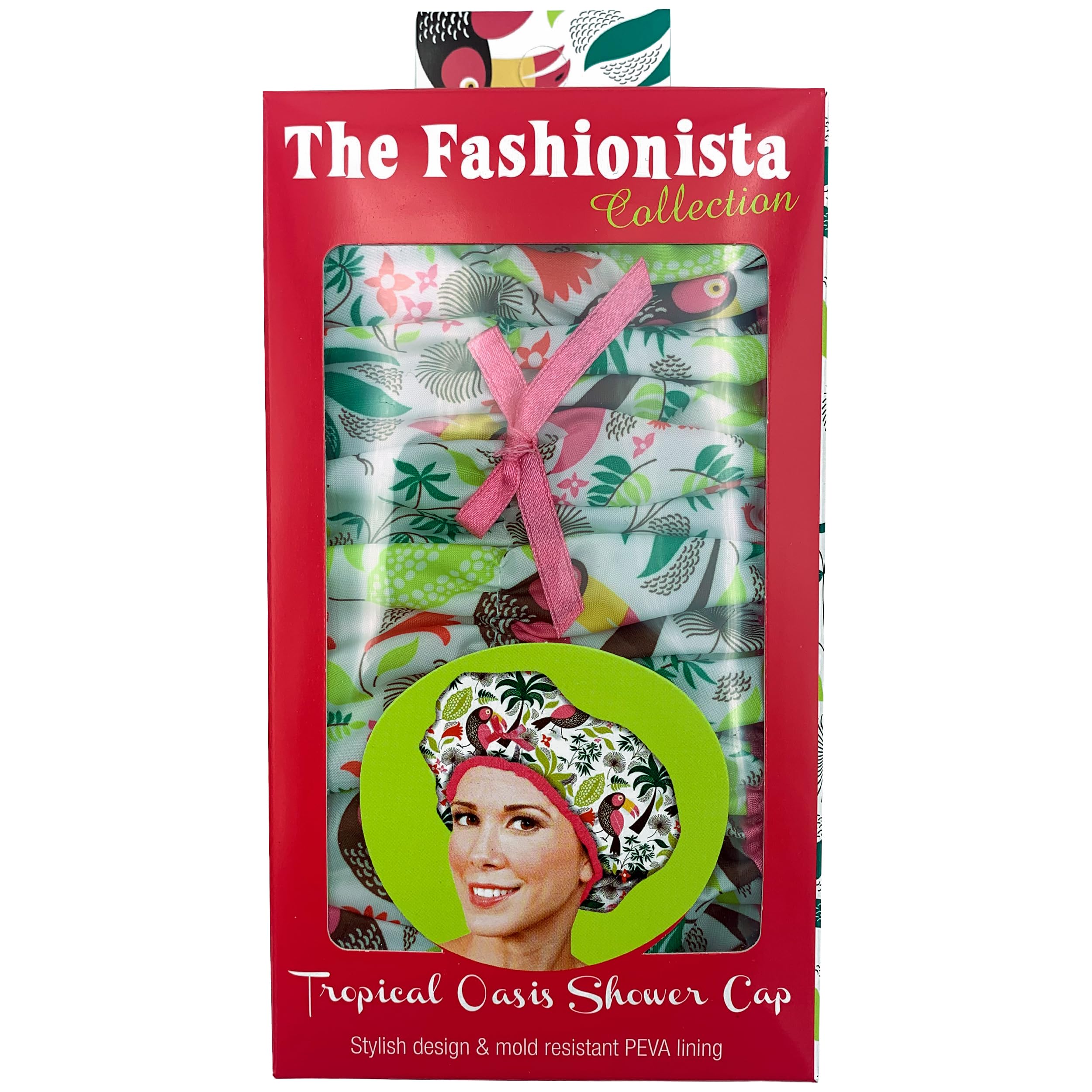 Betty Dain Fashionista Tropical night-use cap protects styles overnight