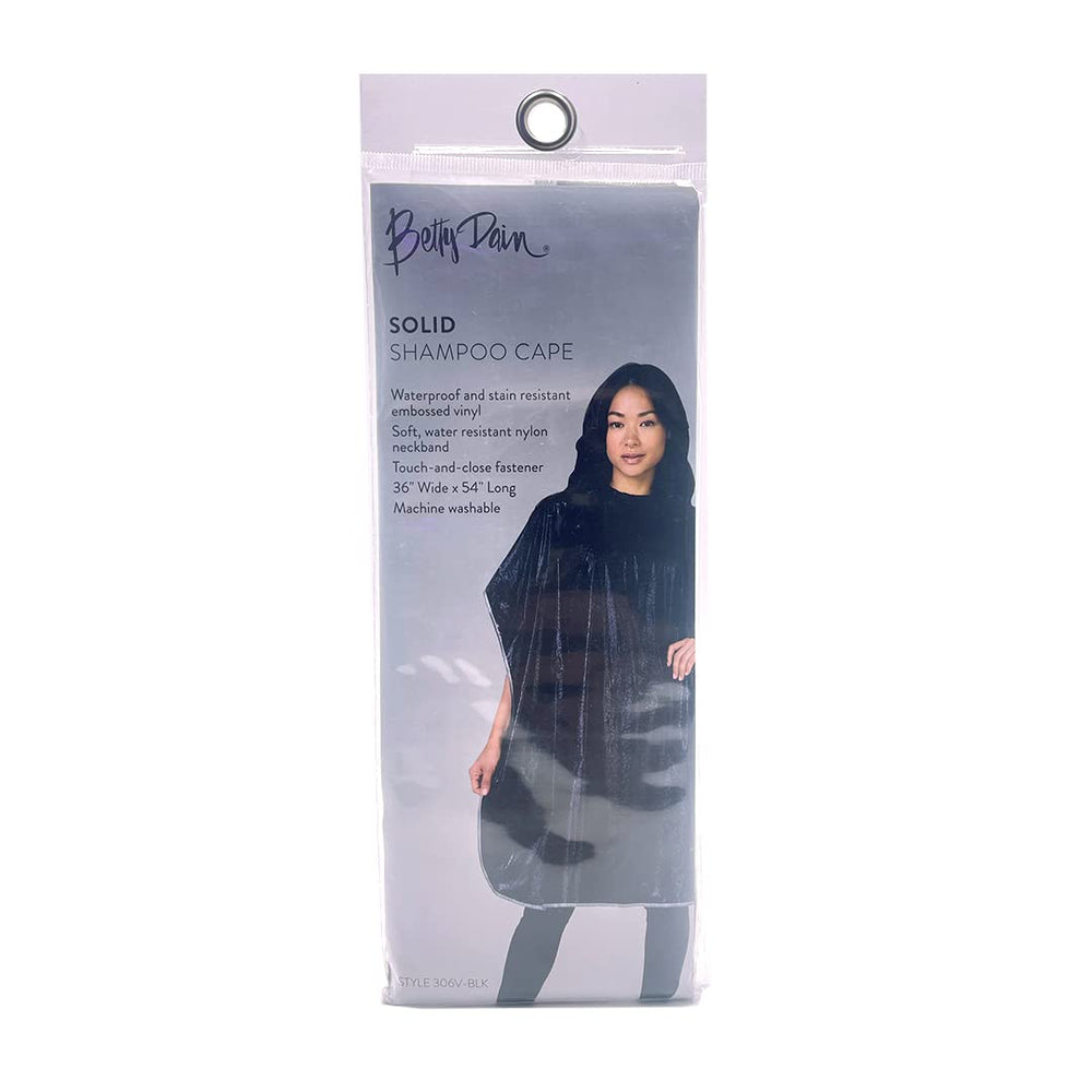 Stain-resistant vinyl keeps the cape clean between clients and easy to wipe.