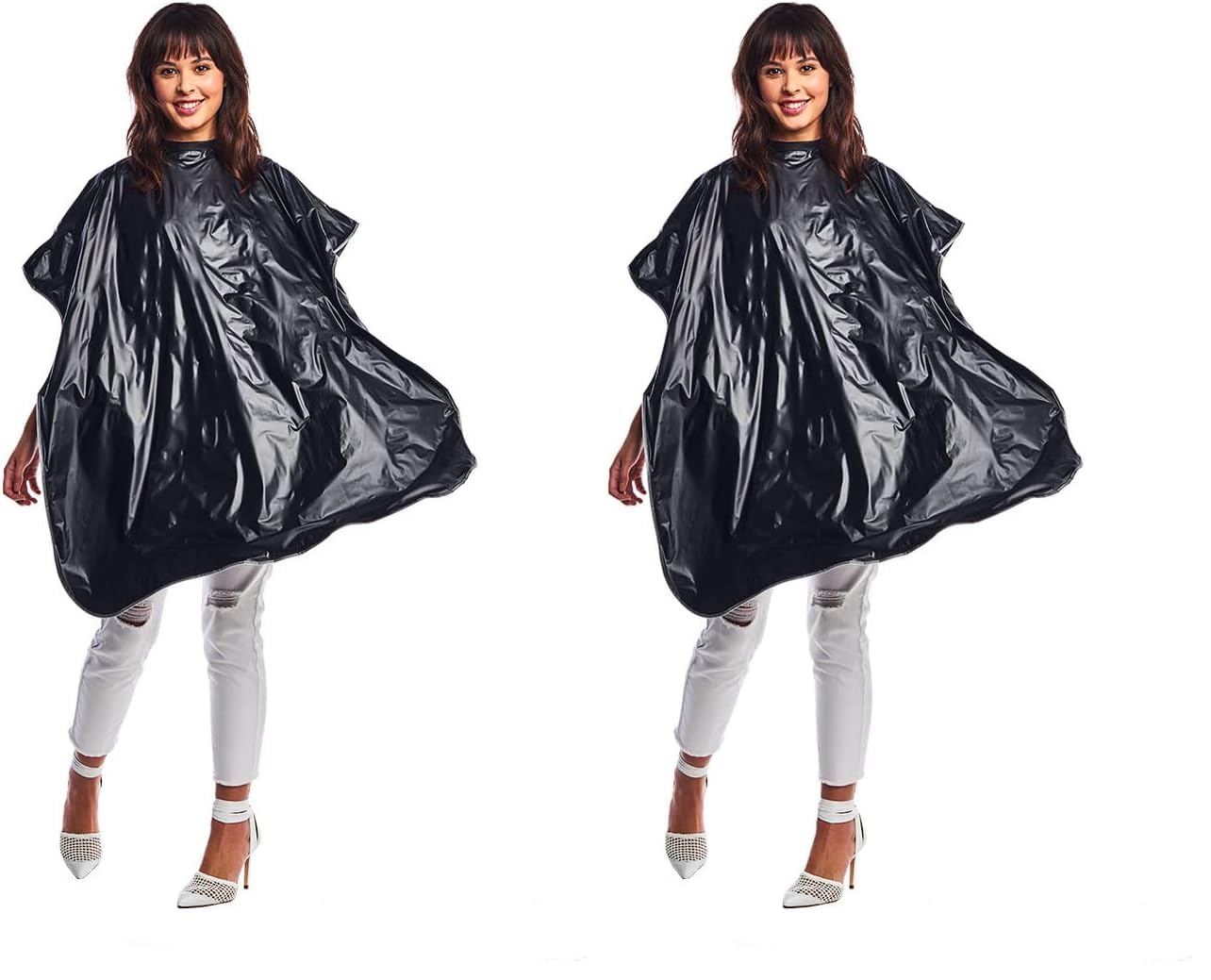 Betty Dain Lustre Shampoo Cape waterproof design protects clothing during washing and coloring