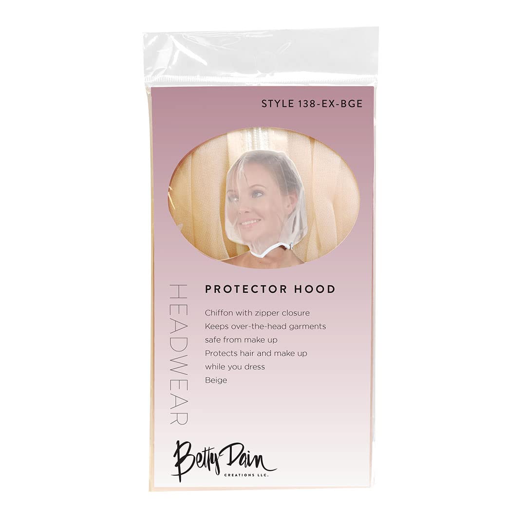 Betty Dain machine-washable hood stays fresh for frequent occasions.