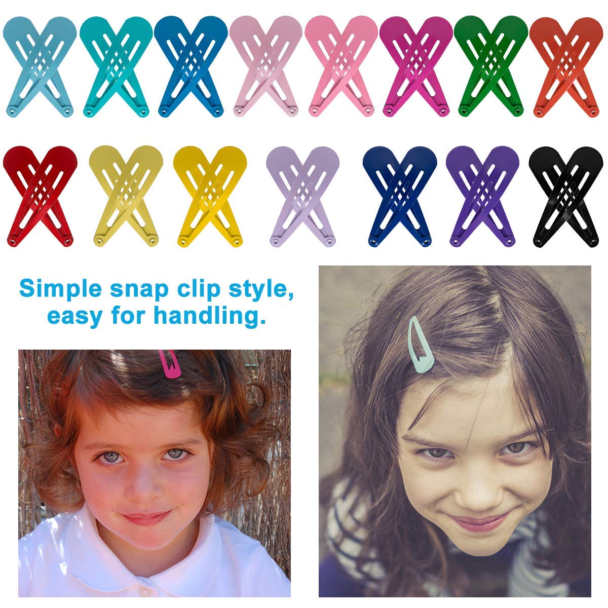 BetyBedy colorful barrettes for toddlers and kids in assorted colors