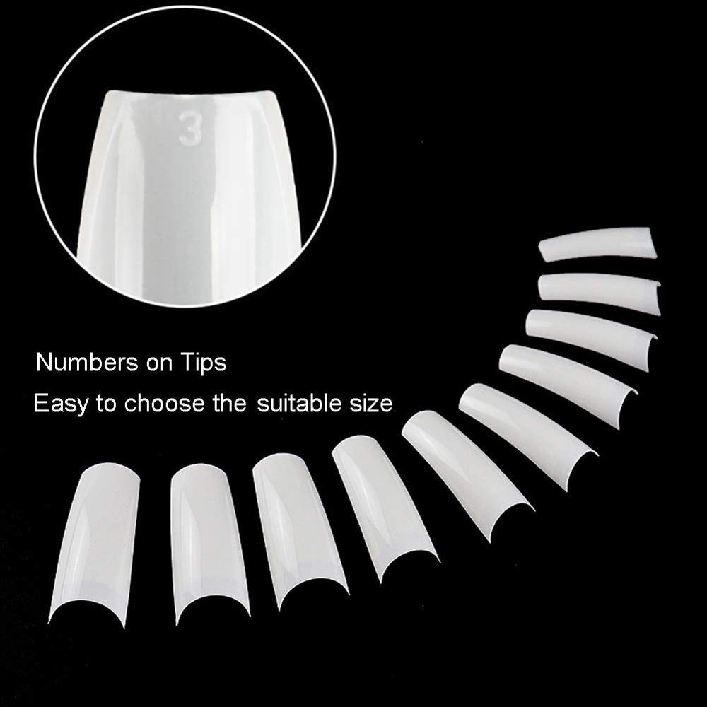 Beuniar ABS nail tips provide a durable base for nail art projects.