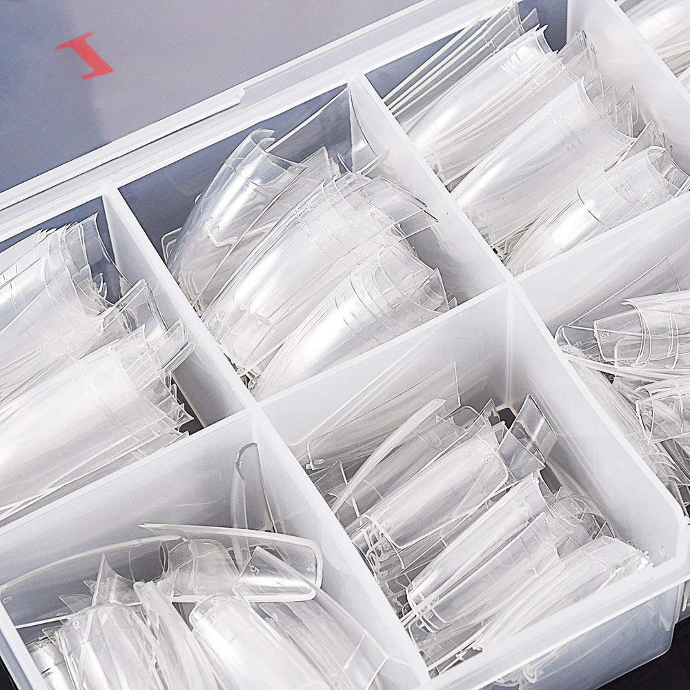 Caja de almacenamiento Beuniar con 10 tallas para ordenar uñas.
