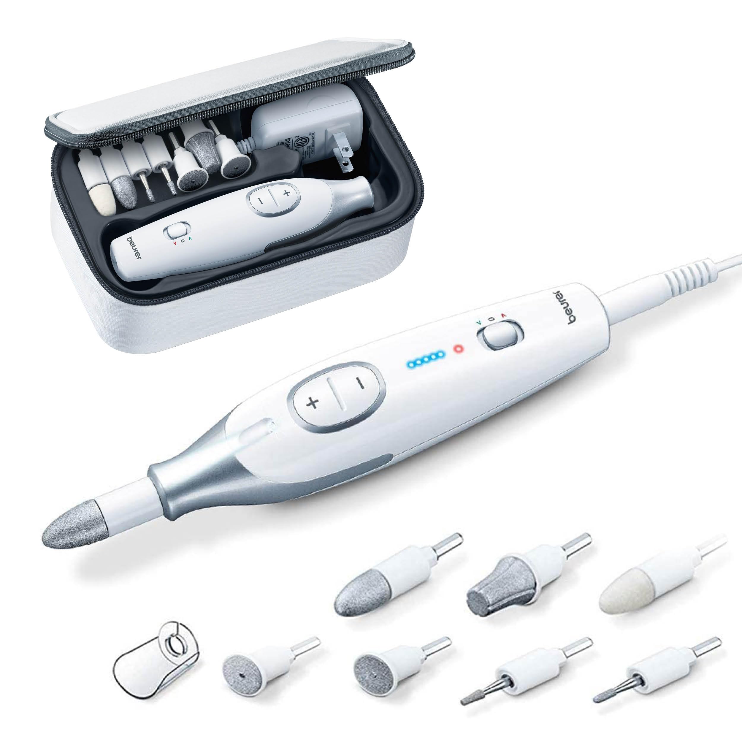 Beurer MP42 nail drill 7-in-1 kit for at-home nail care.