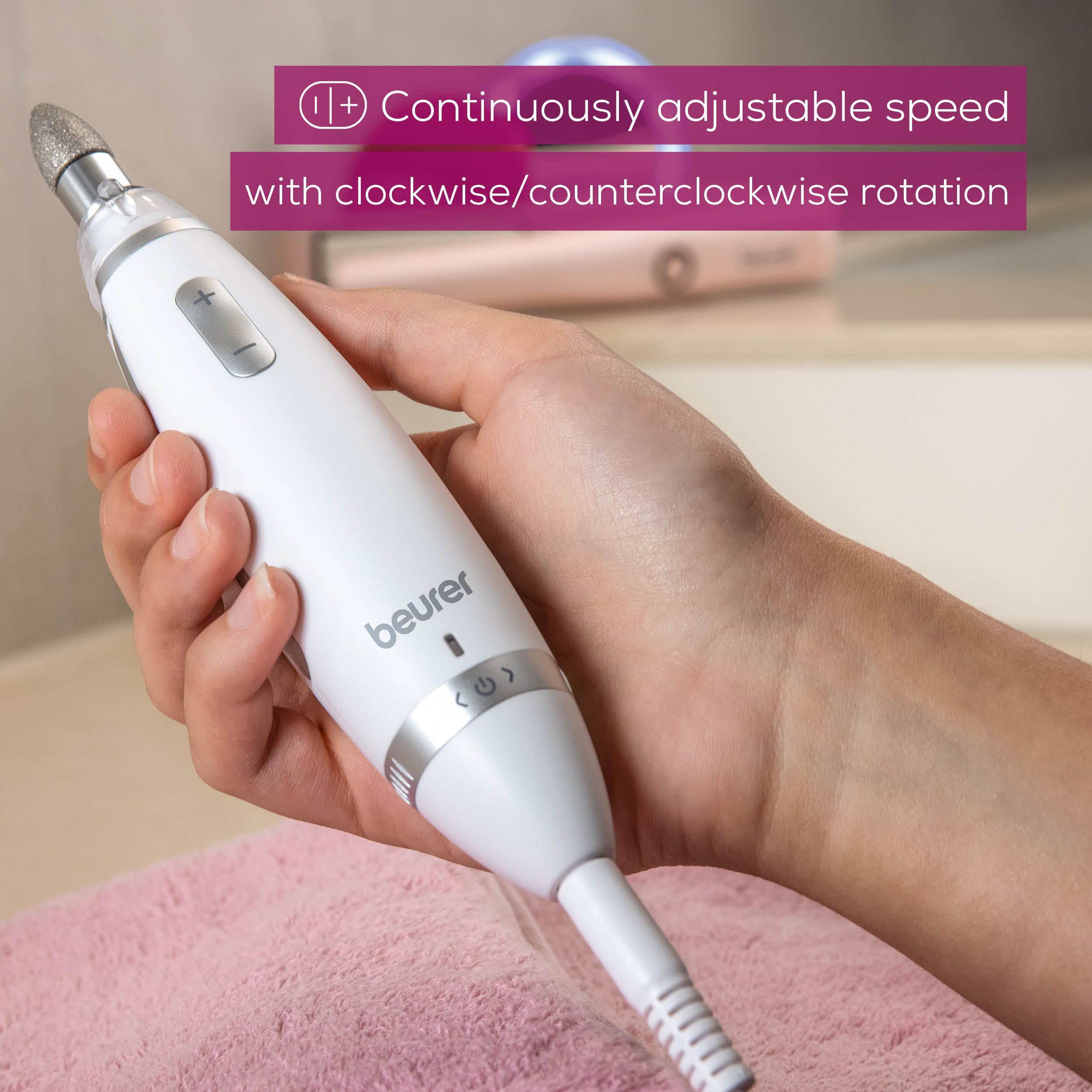 Beurer MP62 attachments ten pieces for versatile nail shaping and smoothing