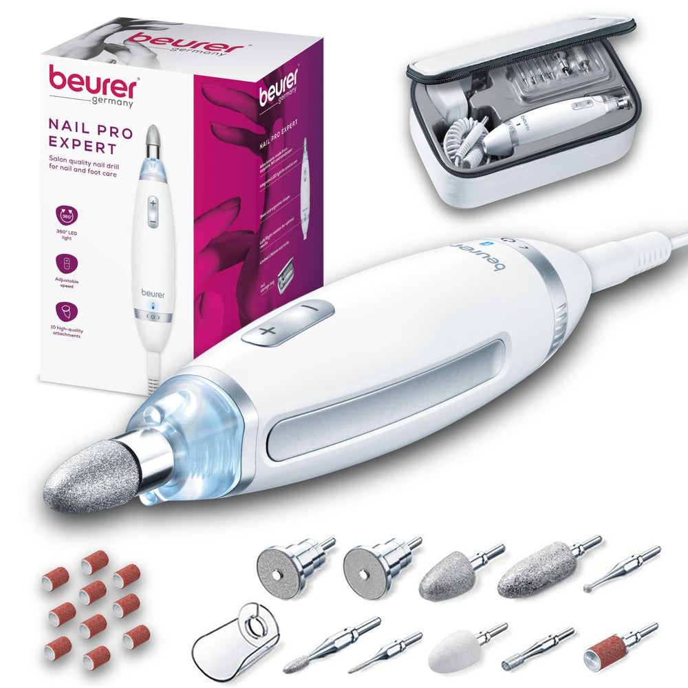 Beurer MP62 nail drill kit front view for at-home salon-quality care