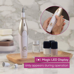 Beurer MP64 dust shield keeps manicures clean and mess-free during use.