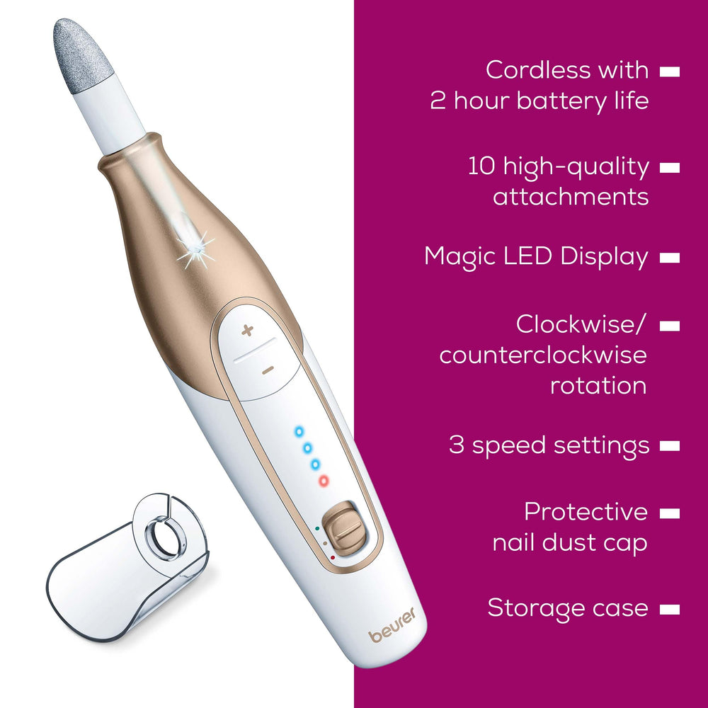 Beurer MP64 ergonomic design supports comfortable, slip-free handling.
