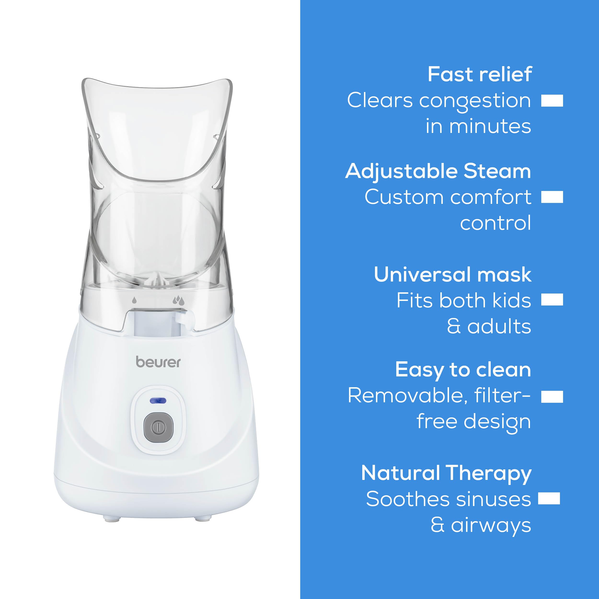 Beurer SI31 compatible with menthol pads for enhanced relief.