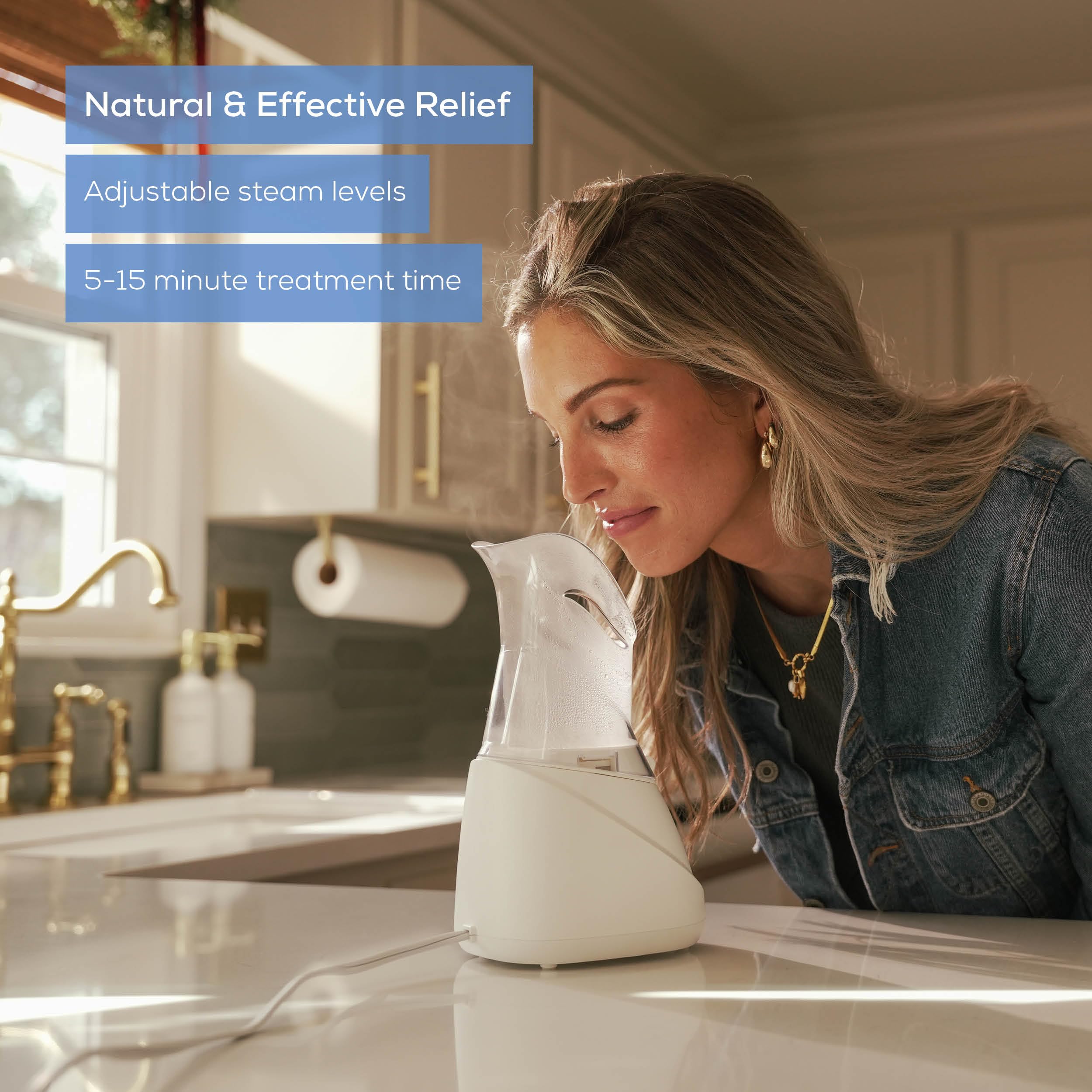 Beurer SI31 uses tap water for convenient, ready-to-use steam therapy.