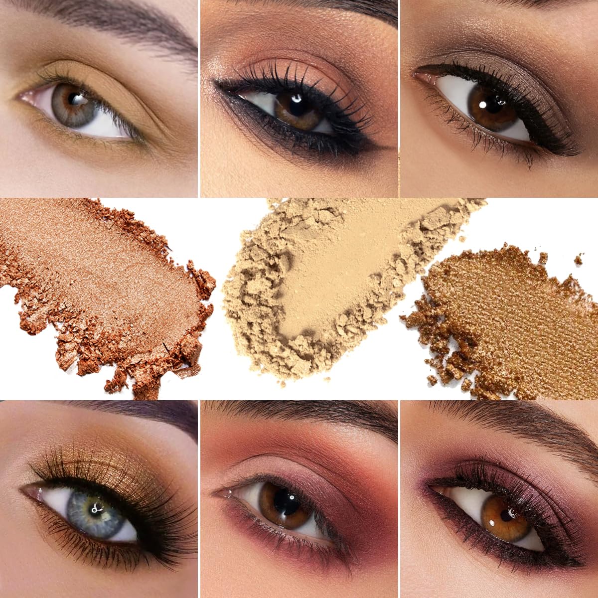 BEUSELF Nude Neutral Paleta look ahumado suave para noches.