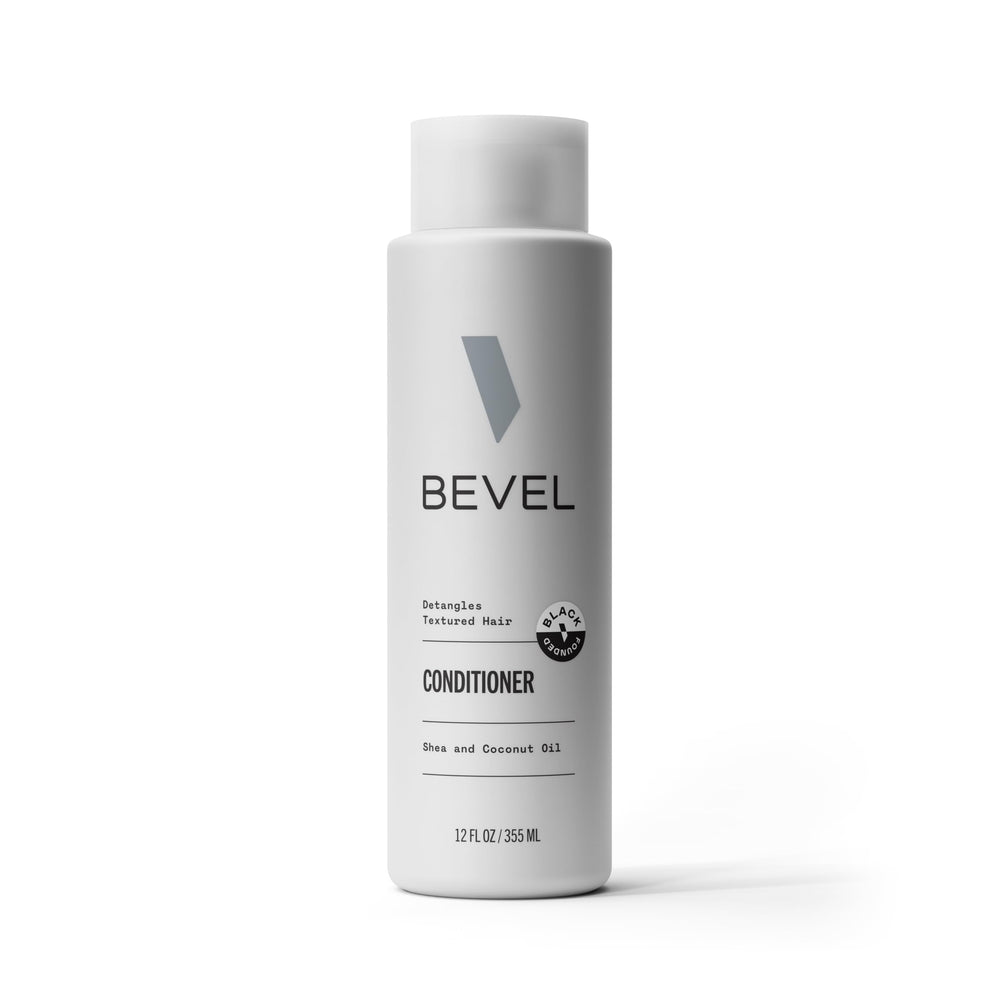 Bevel Acondicionador para hombres con coco y karité, botella hidratante para el cabello