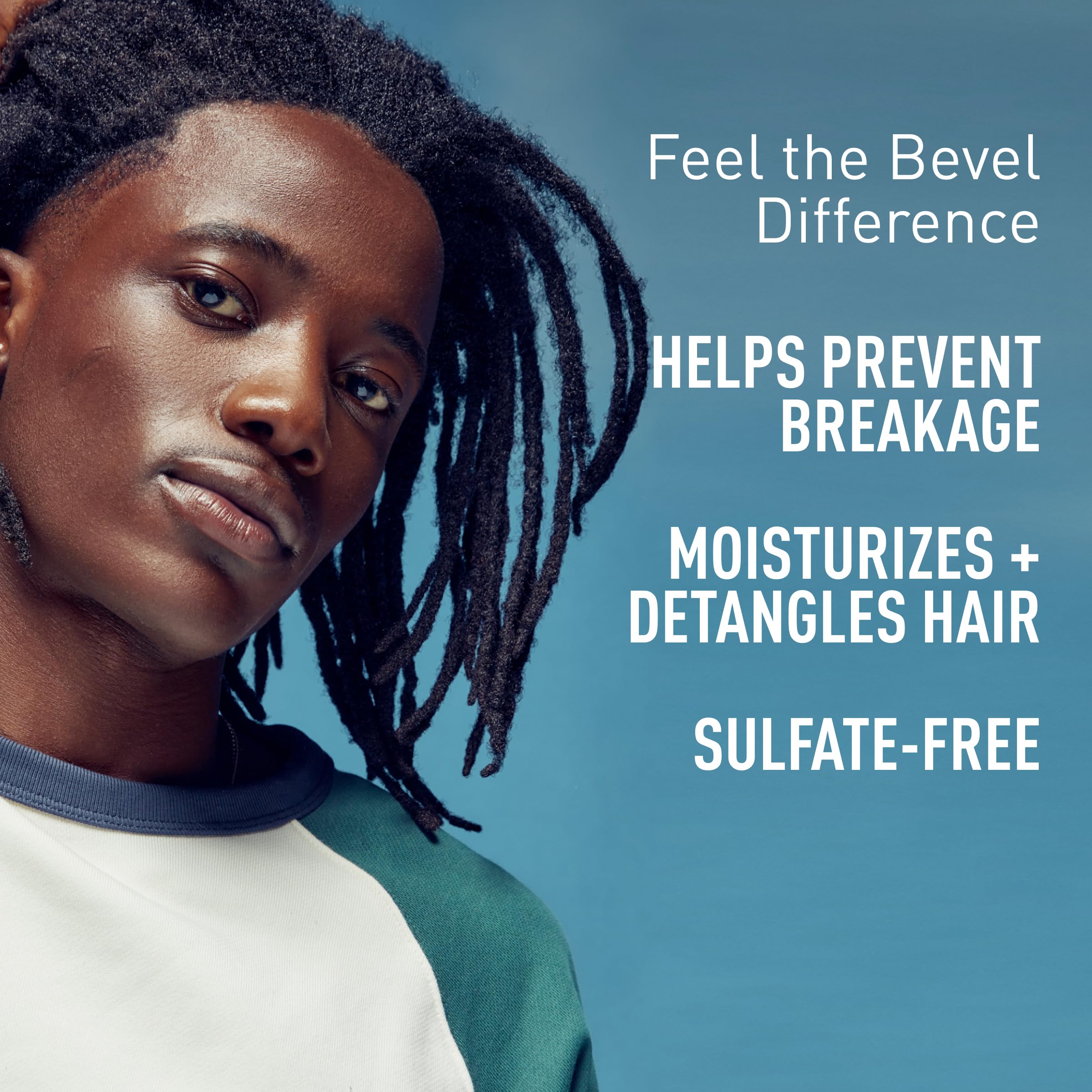 Bevel desenreda con facilidad, cabello suave y manejable