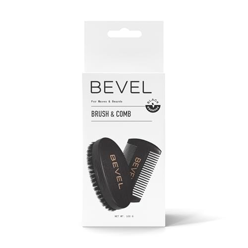 Bevel beard comb in pearwood for precise shaping and frizz reduction.