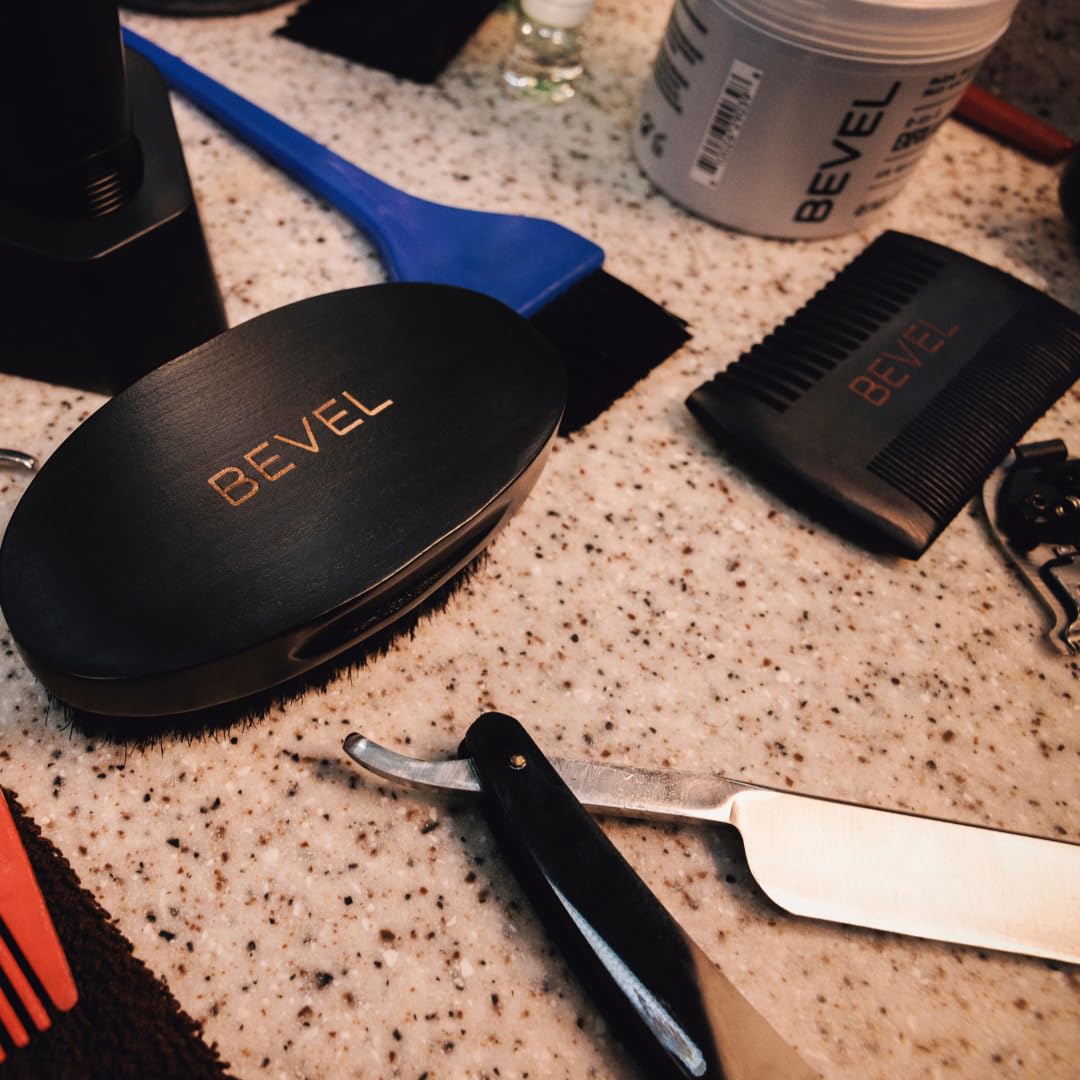 Bevel comb shapes waves and maintains neat facial hair.