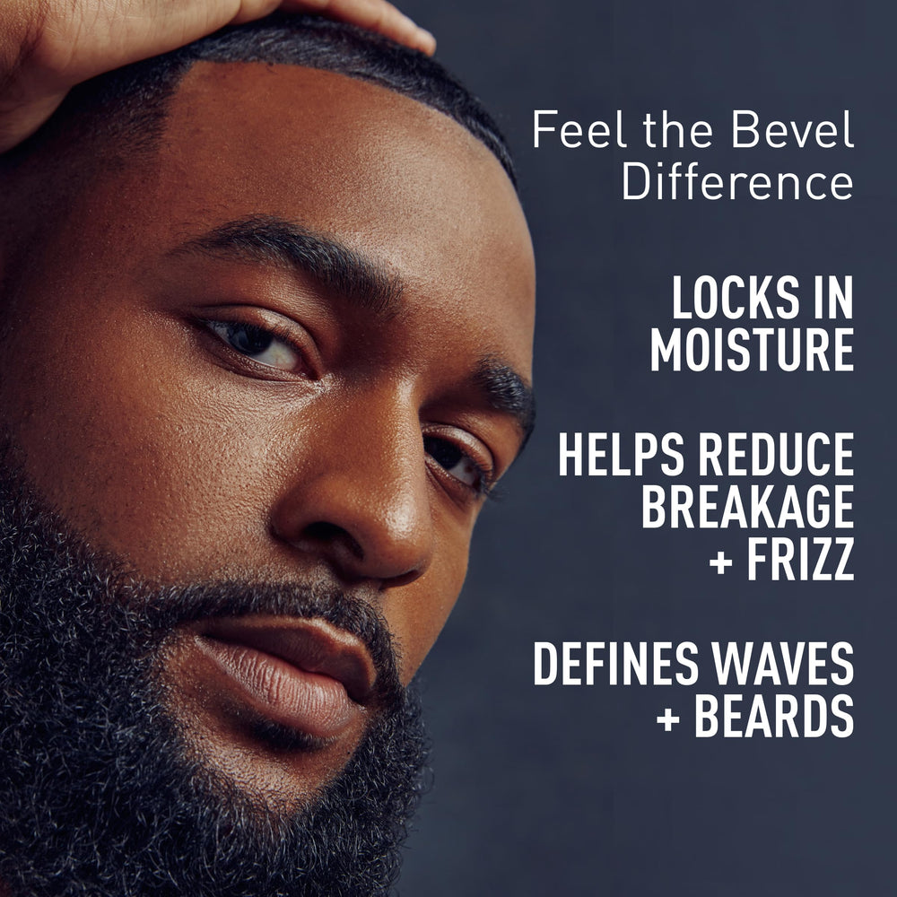 Bevel beard-care styling showing a smooth non-sticky finish