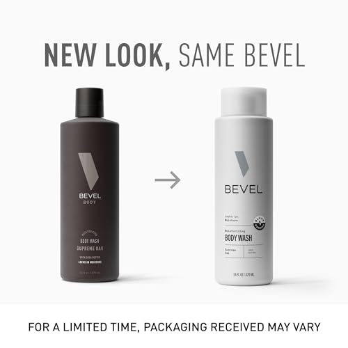 Bevel botella 16 onzas para hombre: duradera para la rutina diaria de ducha.