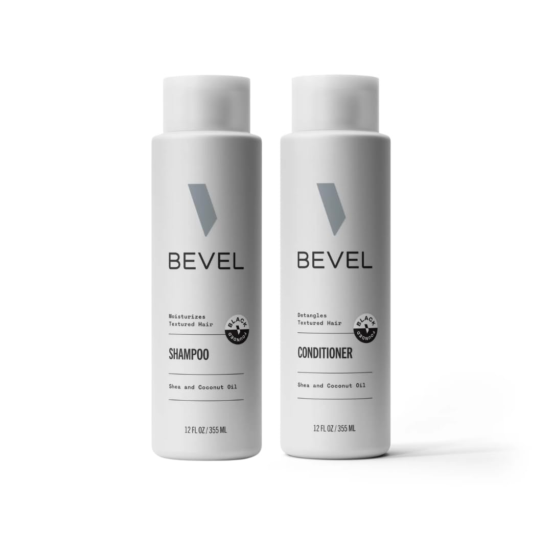 Bevel champú para cabello texturizado con manteca de karité hidrata y define ondas.
