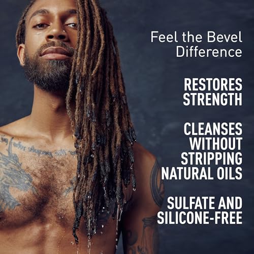 Bevel Champú para hombres, desenredo fácil para cabello rizado y áspero.
