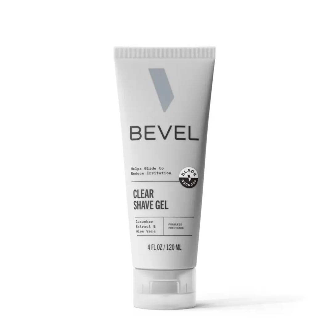 Bevel Clear Shave Gel enables precision detailing for defined grooming.