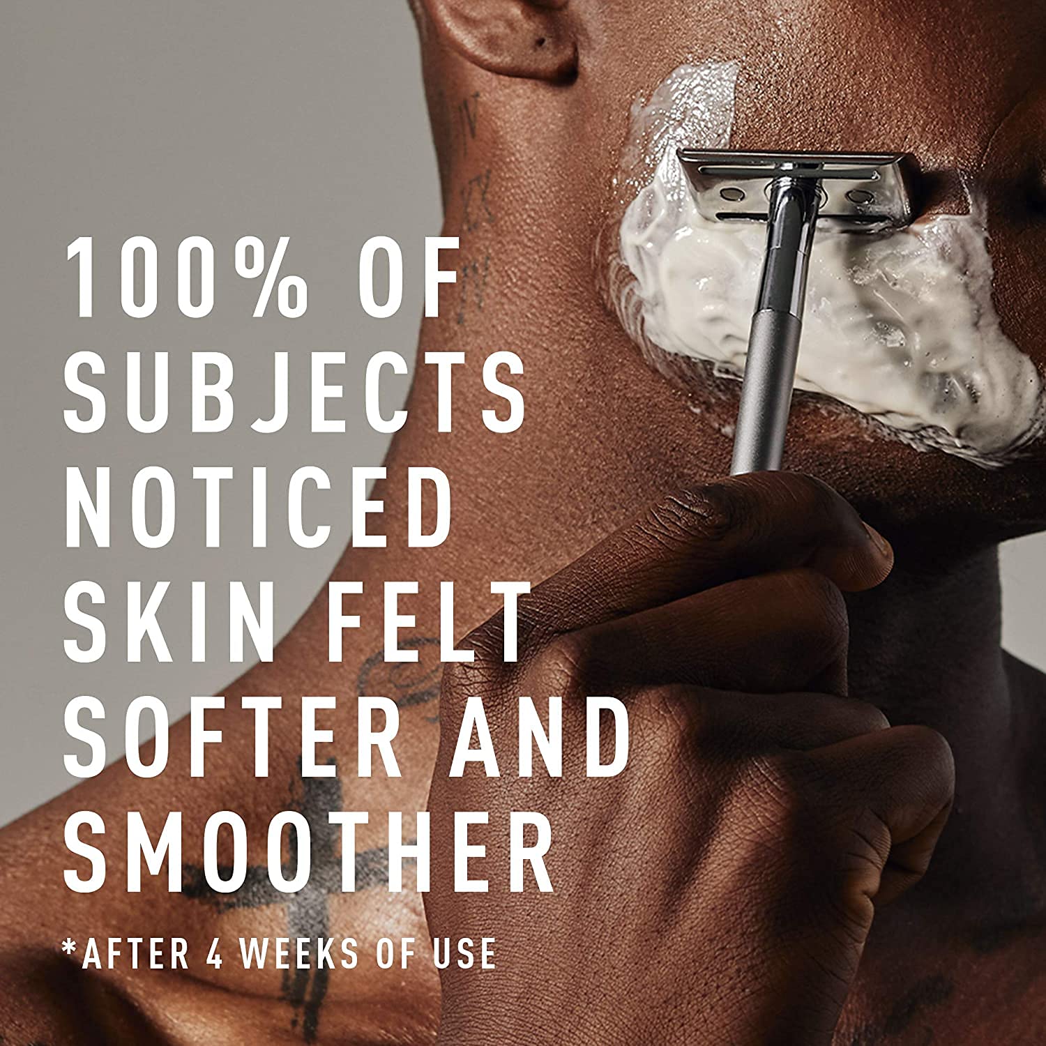 Bevel dermatologist-tested blades communicate safety and skin-minded design.