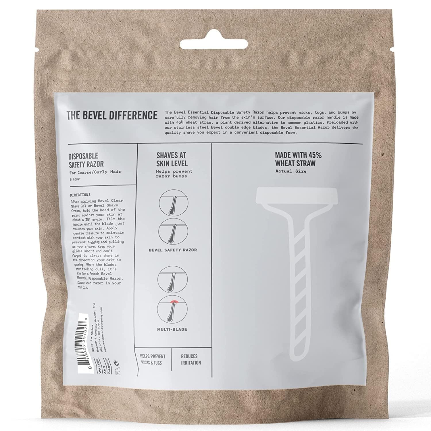 Bevel Essentials in use, delivers a smooth shave while on the go.
