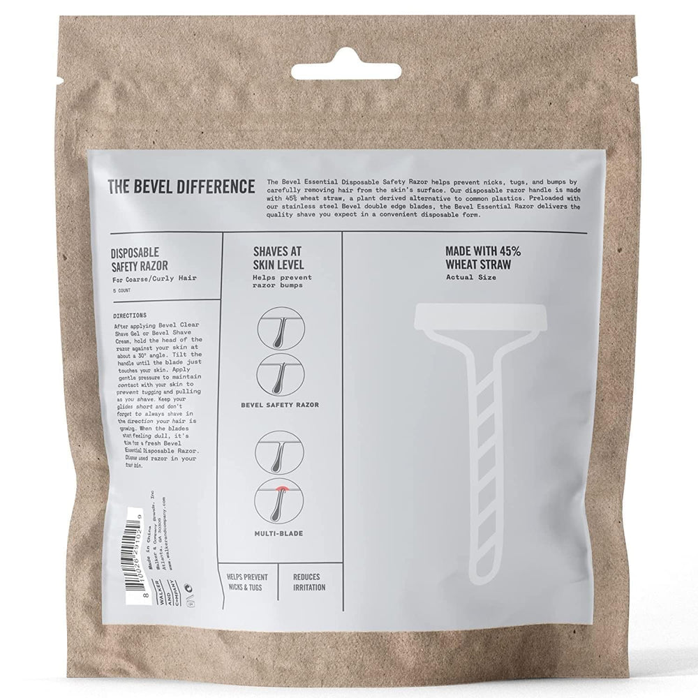 Bevel Essentials in use, delivers a smooth shave while on the go.