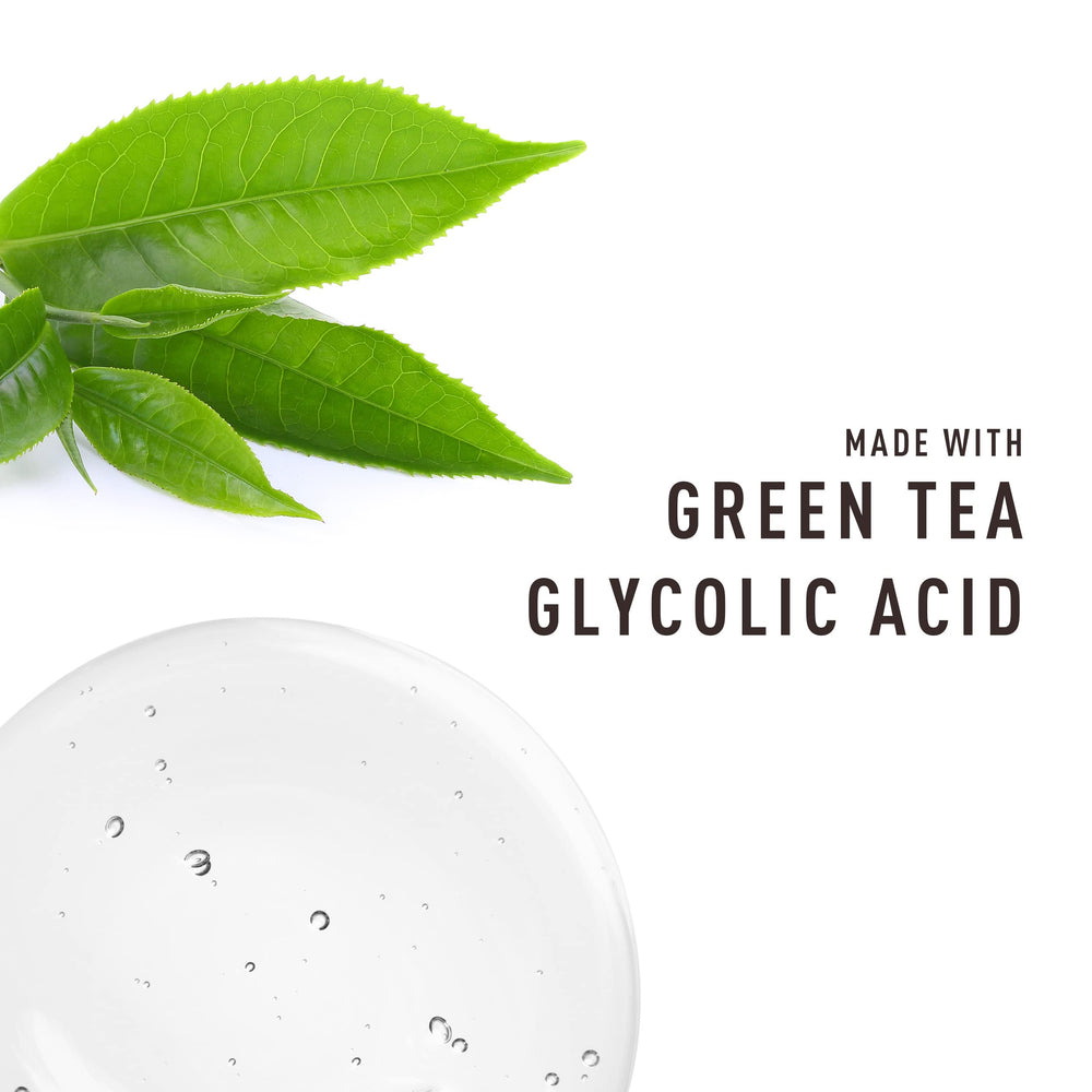 Bevel Essentials green tea extract illustration highlighting soothing benefits