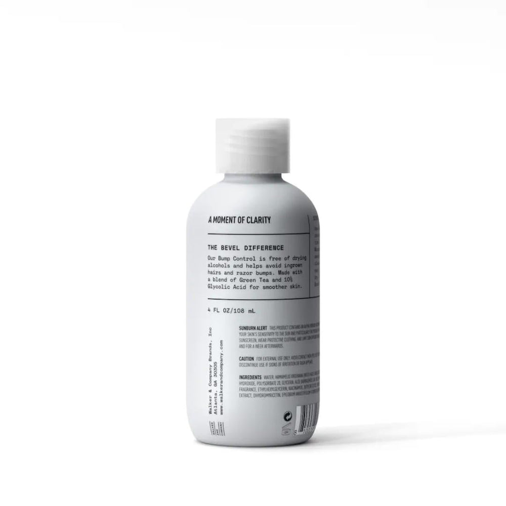 Smoother skin texture with Bevel bump-control cream after use