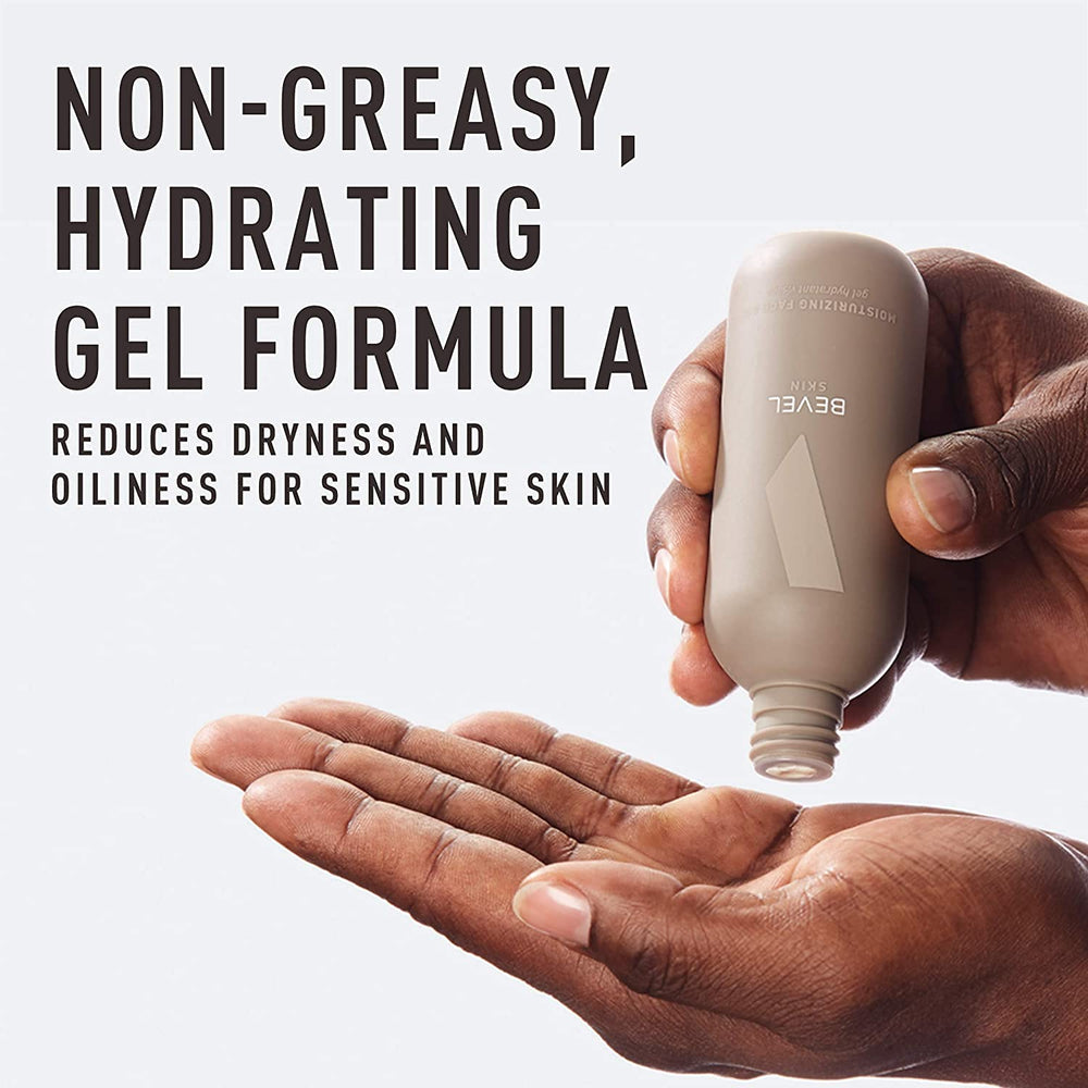 Bevel Face Moisturizer, textura ligera que hidrata sin engrasar.
