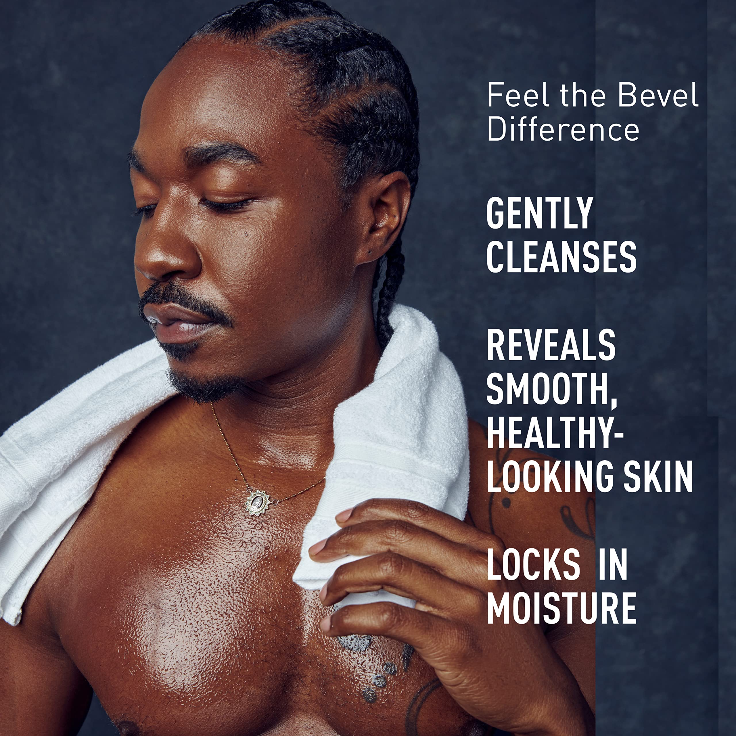 Bevel lavado espuma suave: espuma cremosa cuida la piel durante el baño.