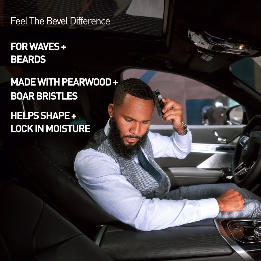 Moisture‑locking brush helps reduce breakage in coarse beard hair.
