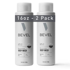 Bevel Moisturizing Body Wash Supreme Oak 16oz pack2 bottle highlighting a hydrating cleanse.